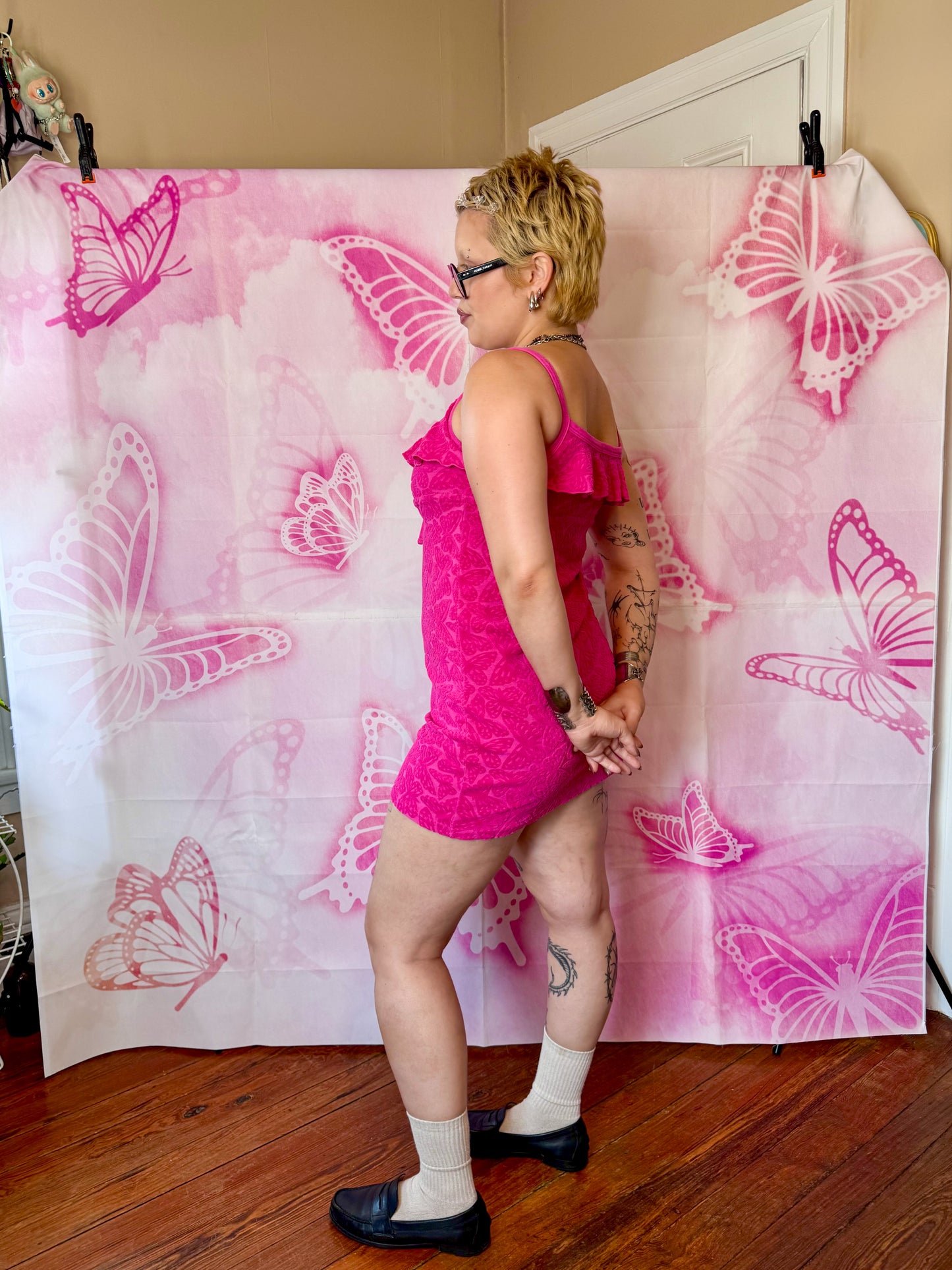 2010s Juicy Couture Butterfly Terry Cloth Dress