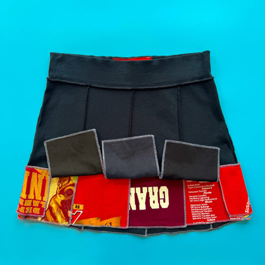 Deadstock Pantaluna Upcycled T-Shirt Skirt in XS