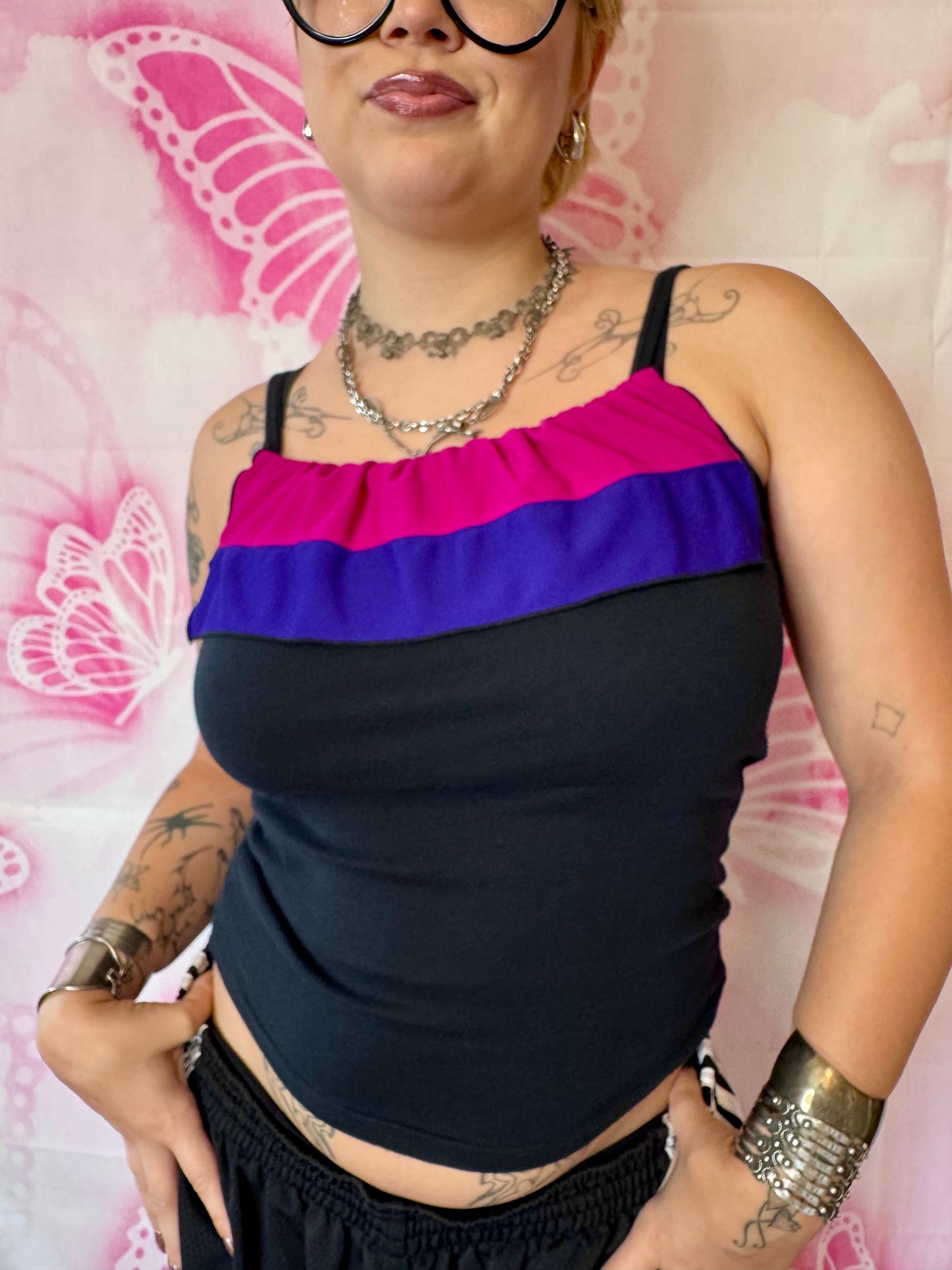 Y2K Anna Sui Ruffle Tank