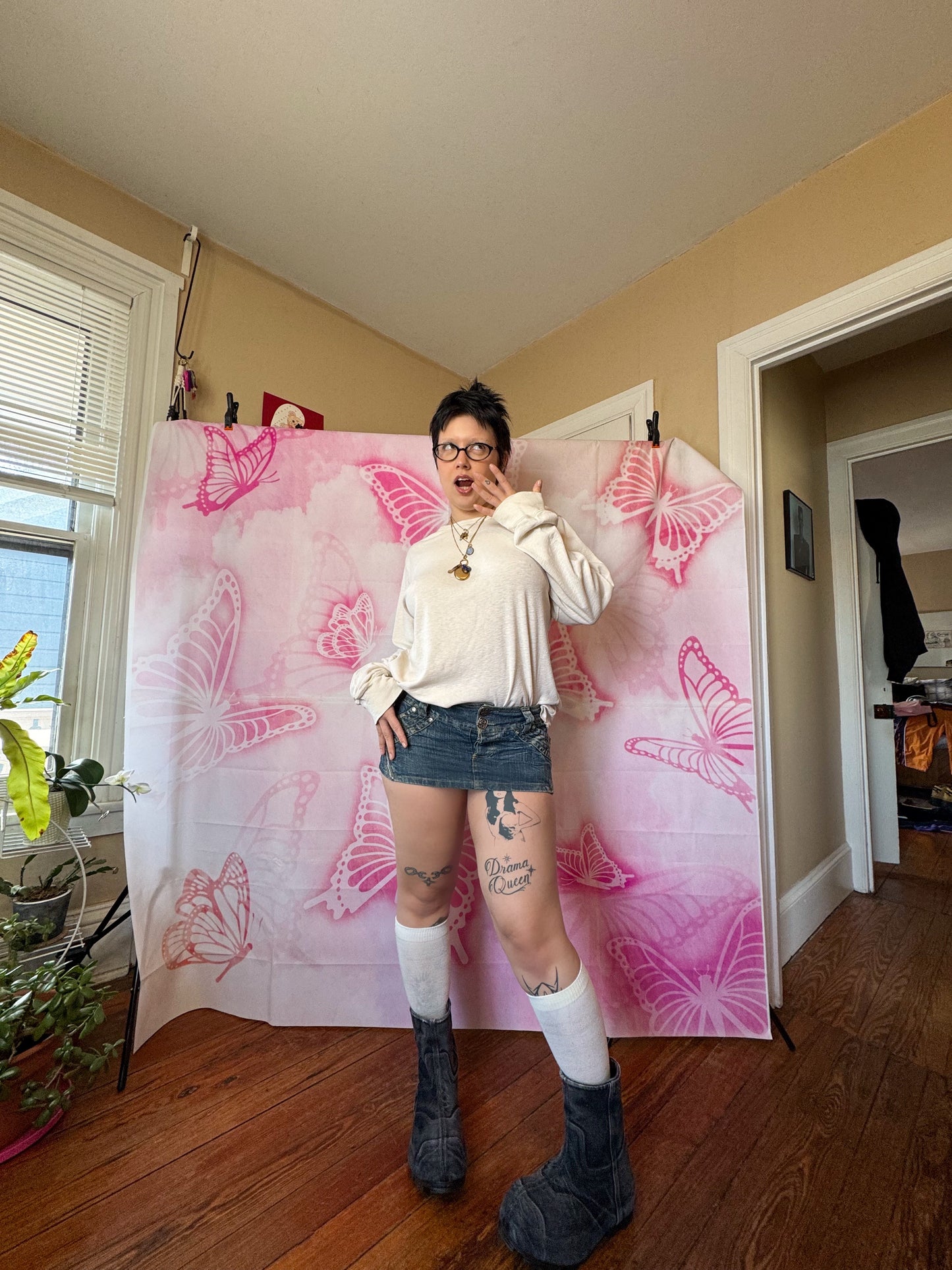 Y2K Micro Mini Denim Skirt