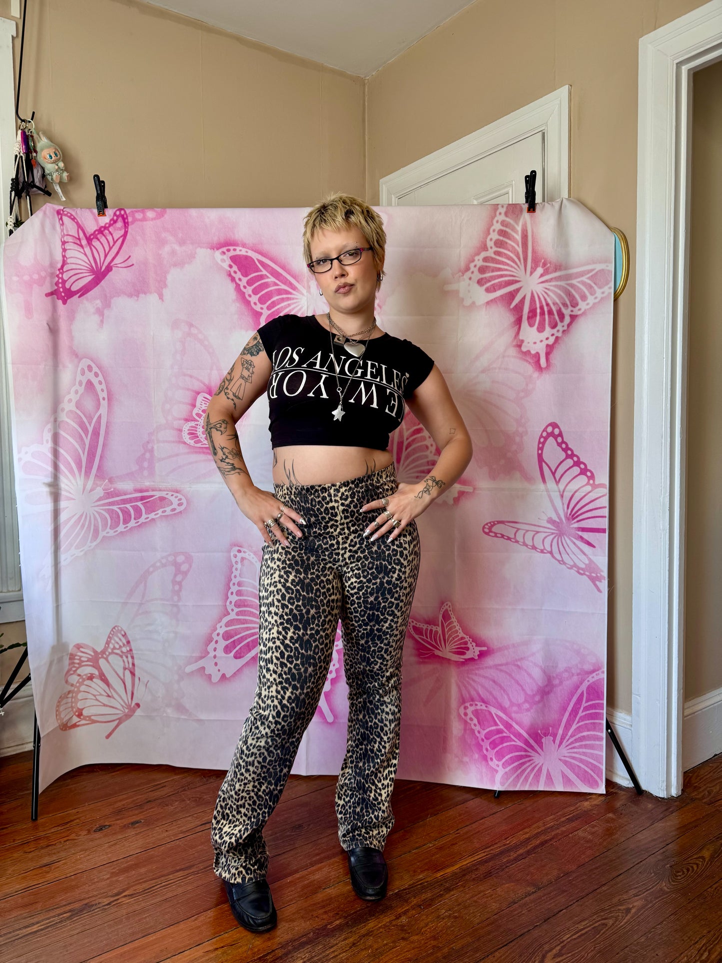 Y2K Los Angeles / New York Cropped Baby Tee