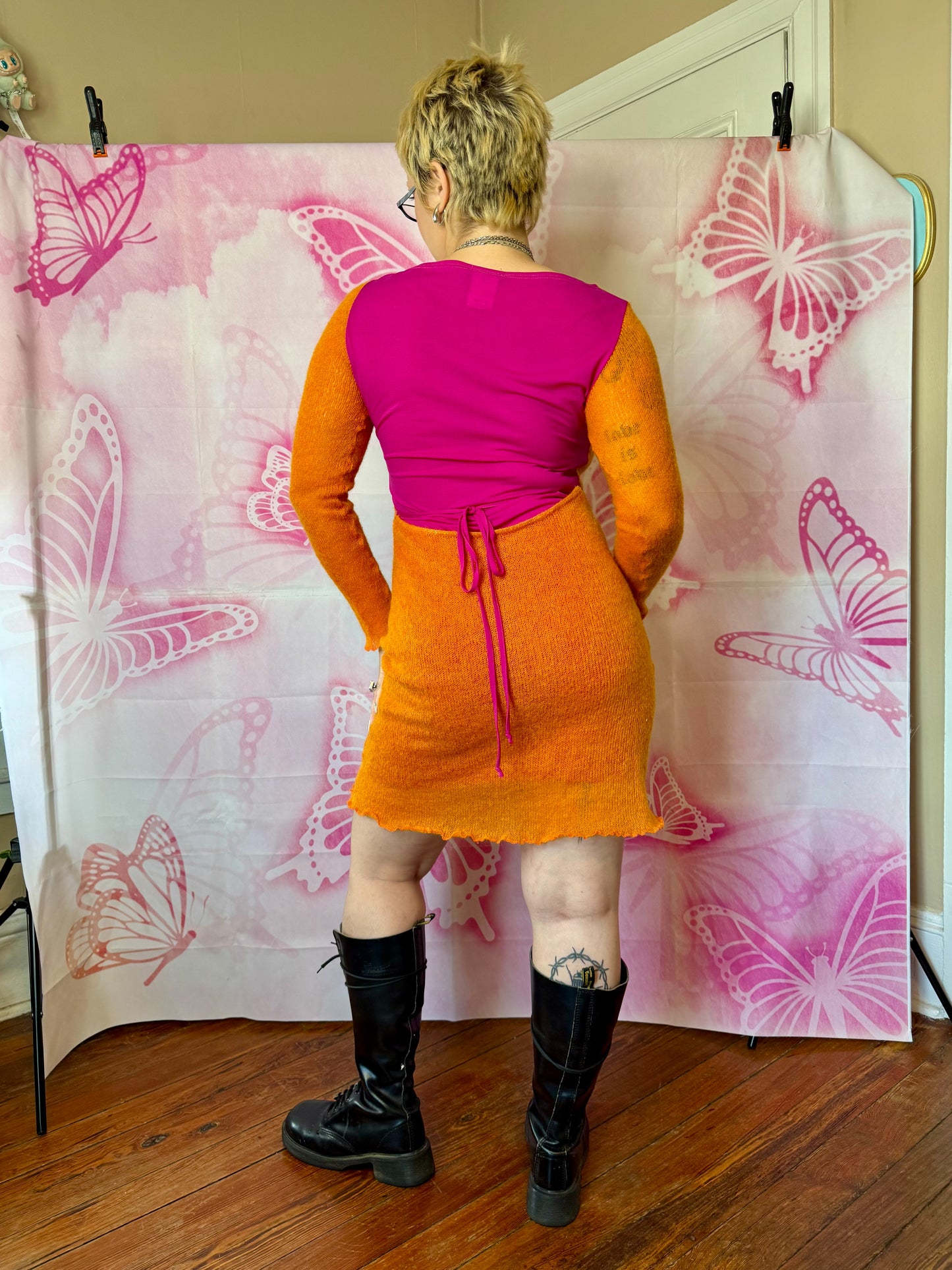 Y2K Knit Sweater Dress