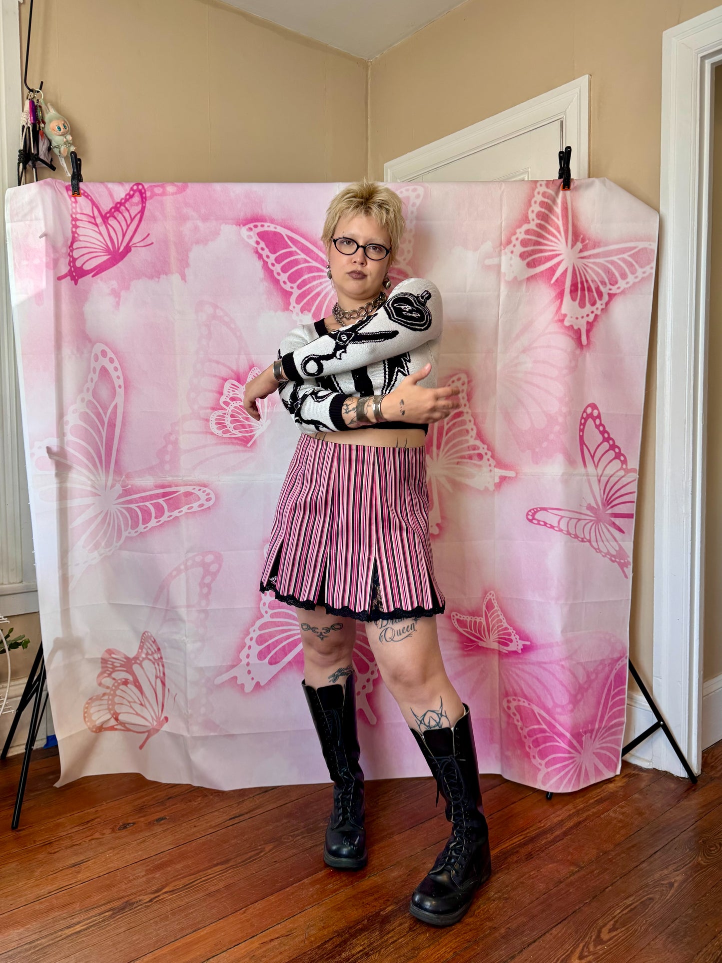 2010s Betsey Johnson Queen of NY Cropped Cardi