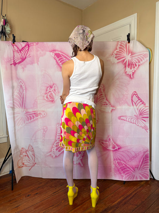 εϊз COMING SOON εϊз 1960s Emilio Pucci Psychedelic Peacock Skirt
