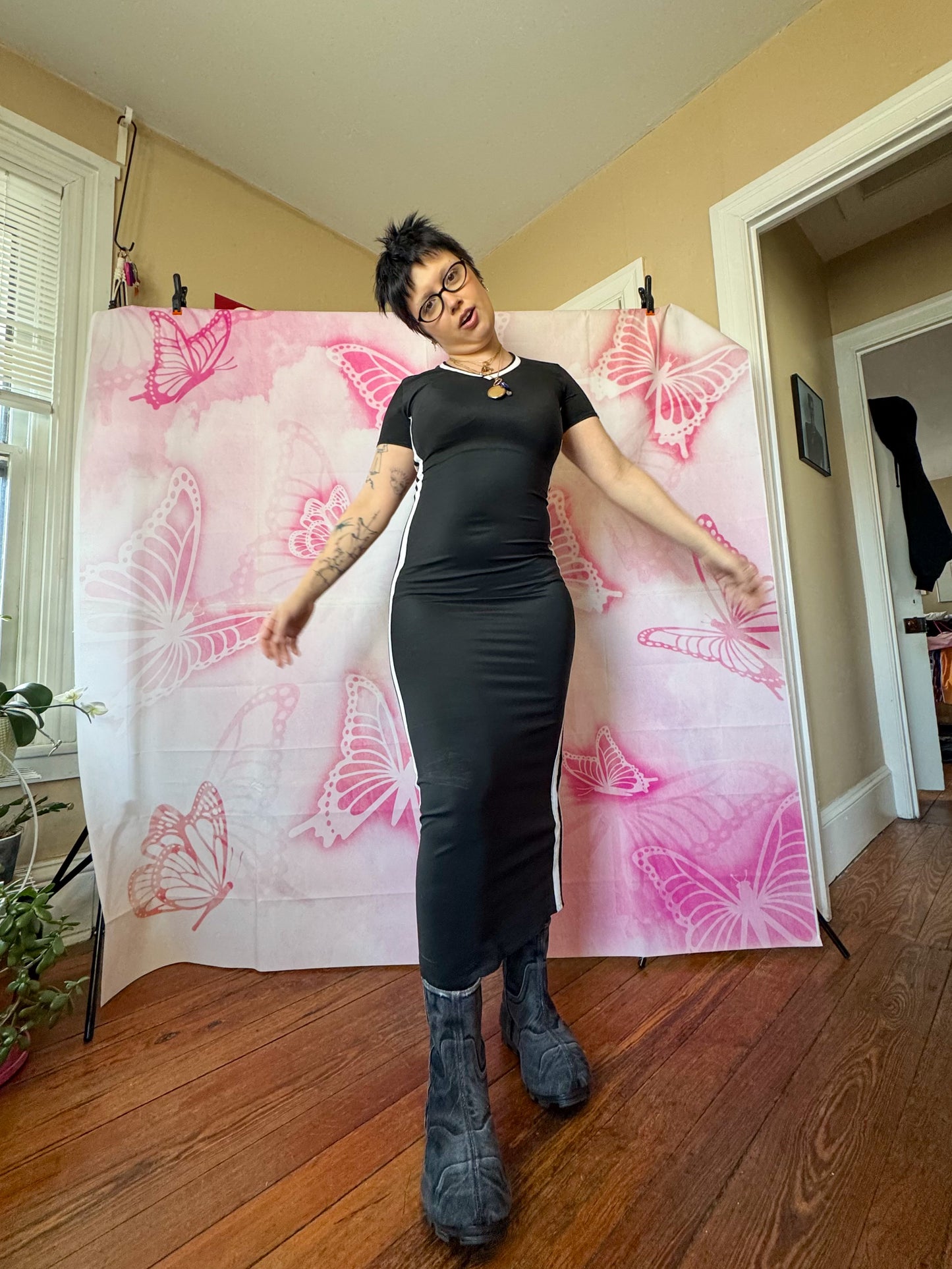 90s House Of Field by Patricia Field Bodycon Maxi Dress