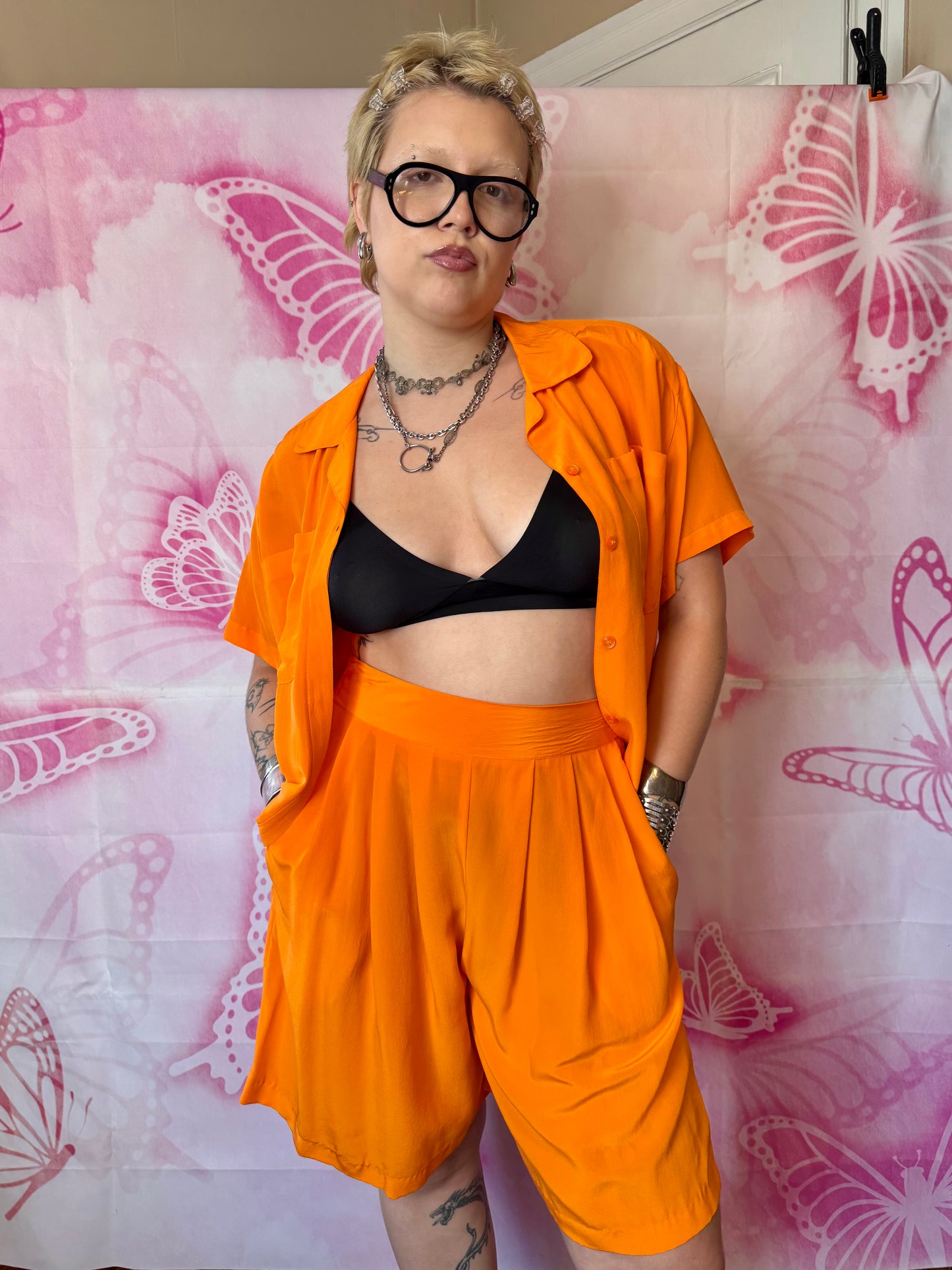 90s Silk 2 Piece Leisure Set
