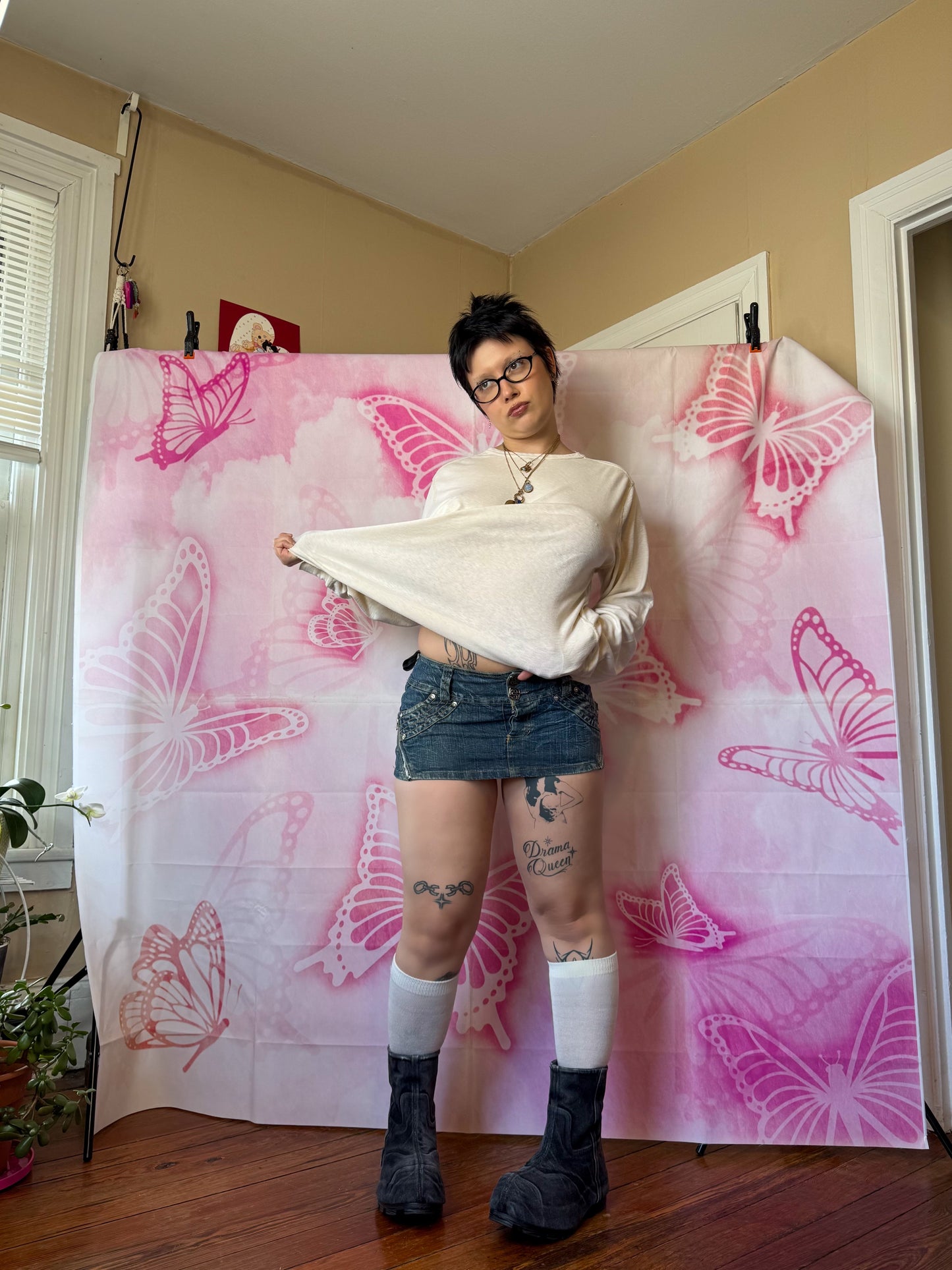 Y2K Micro Mini Denim Skirt