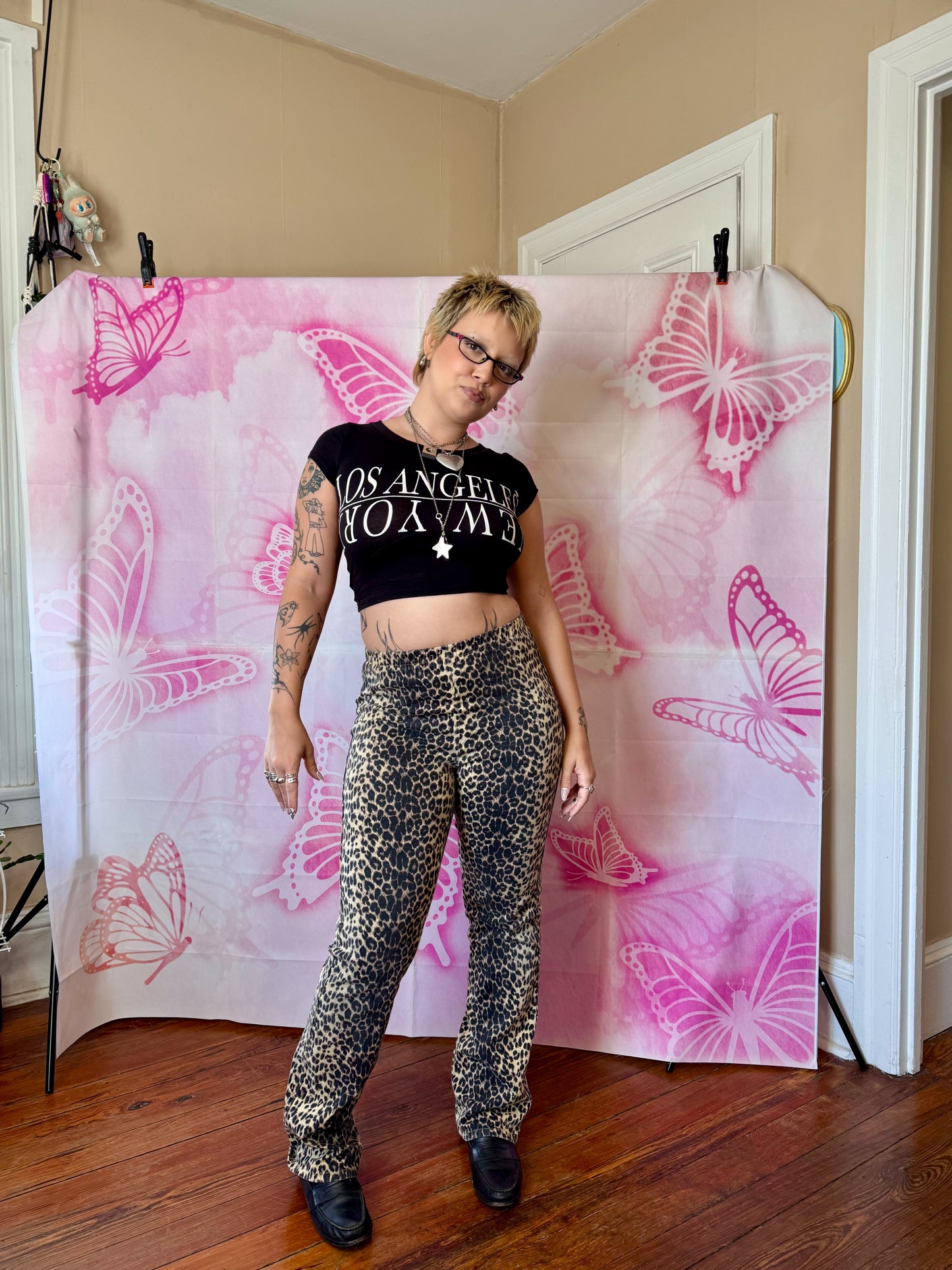 Y2K Los Angeles / New York Cropped Baby Tee