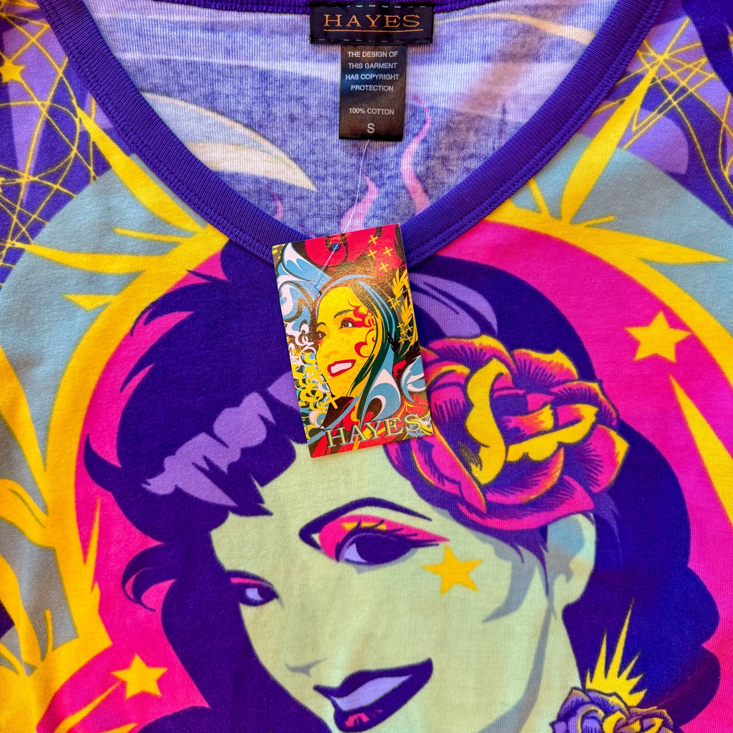 Y2K Deadstock Hayes Graphic Long Sleeve Tee