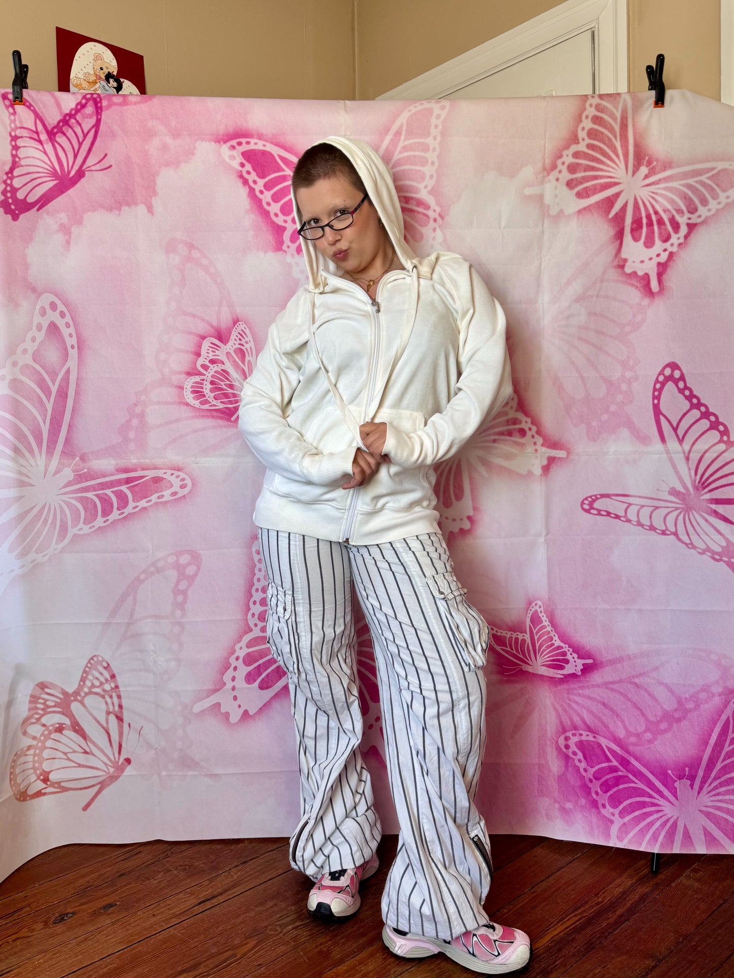 Y2K Juicy Couture Oversized Zip Up Hoodie