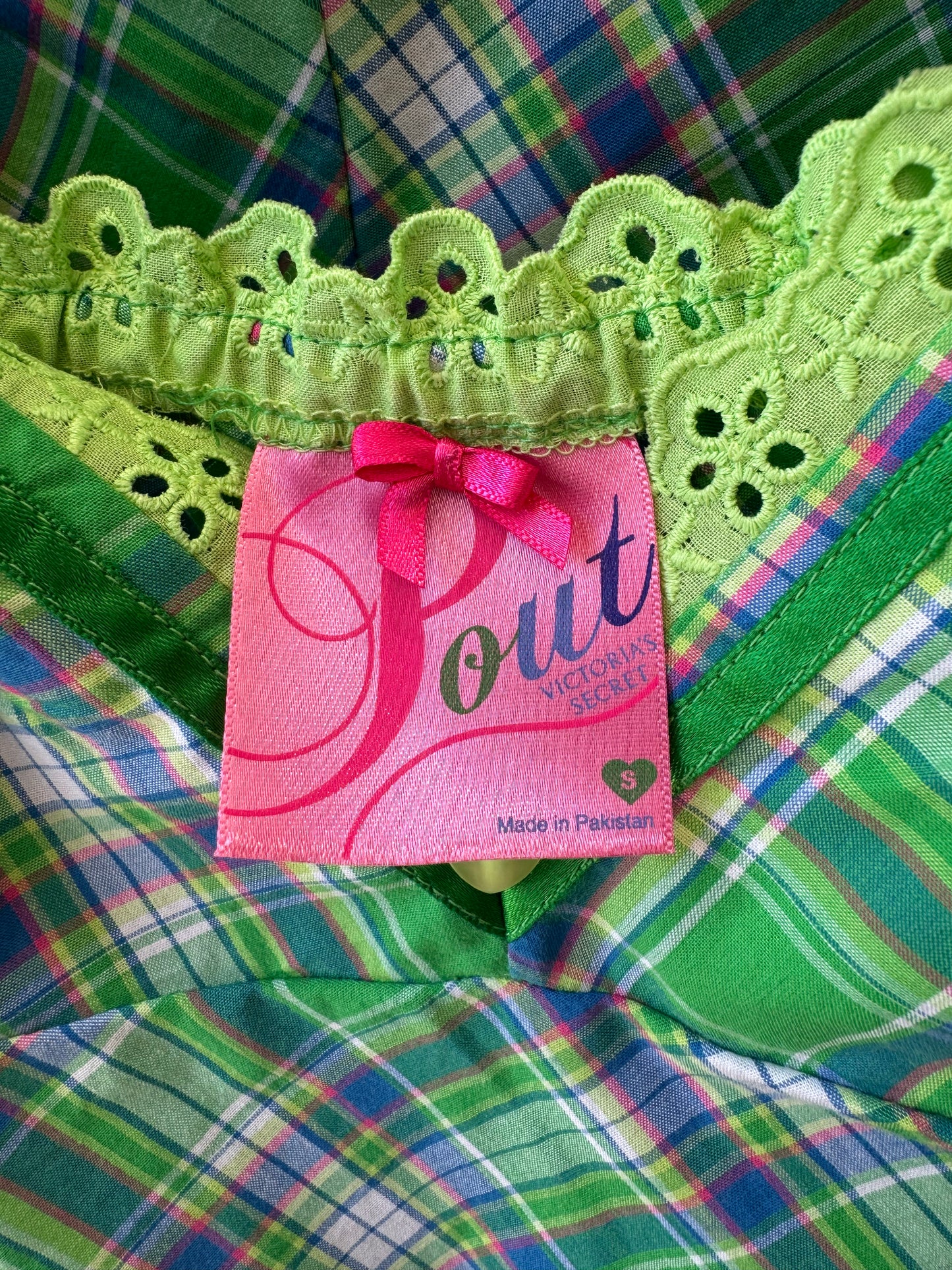2007 Pout by Victoria’s Secret Plaid 2 Piece Set