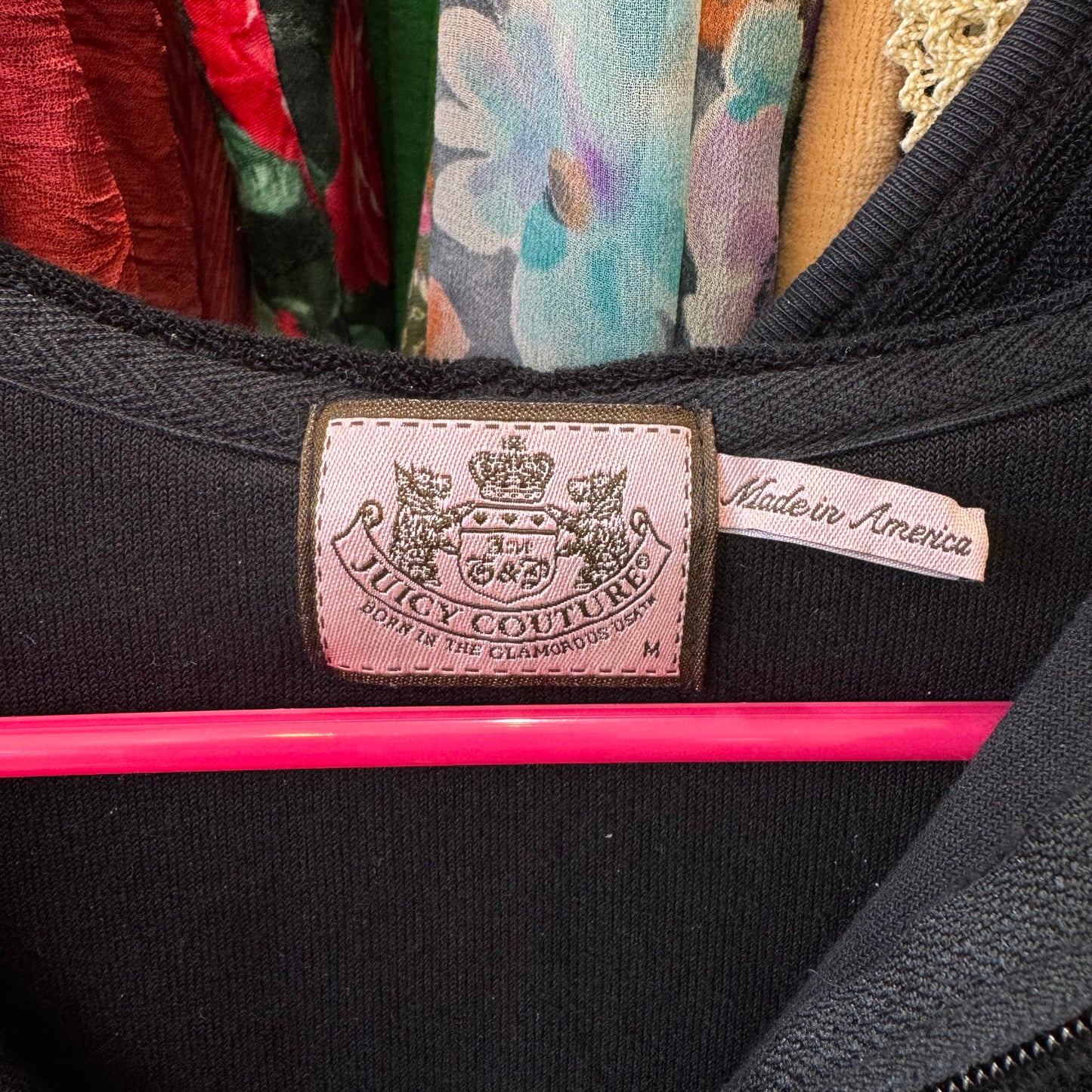 2010s Juicy Couture Terrycloth Zip Up Hoodie