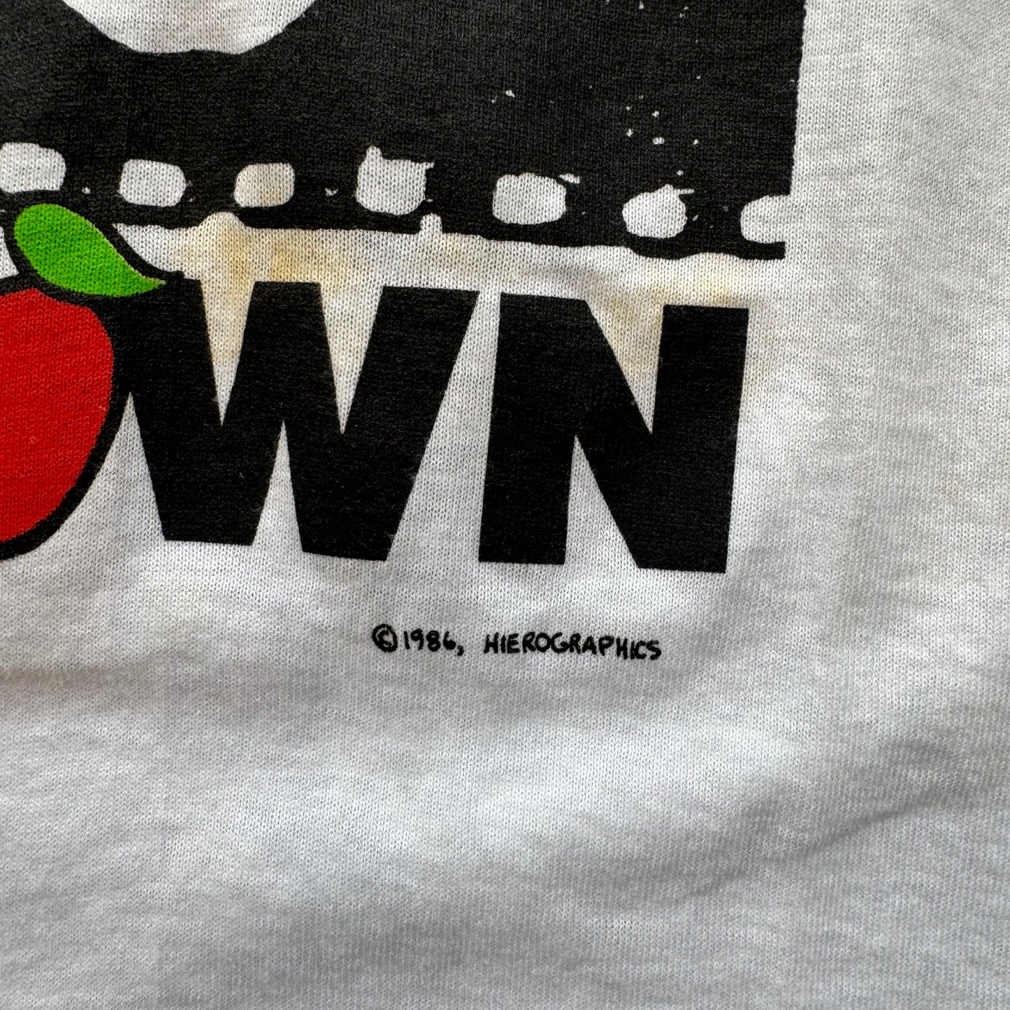 1986 “Crack Down” Benefit Concert T-Shirt