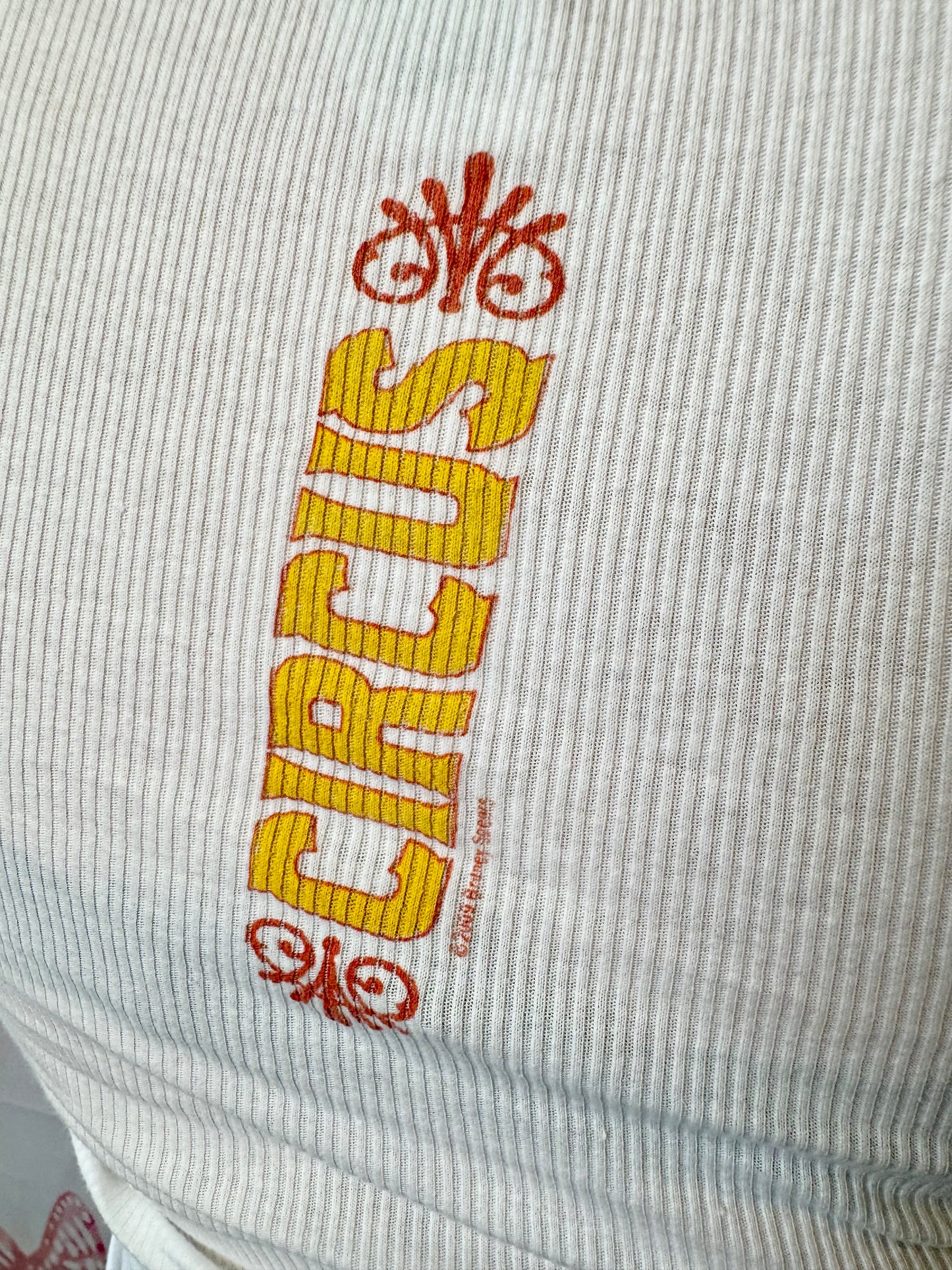 2009 RARE Virgin Mobile Presents The Circus Starring Britney Spears Ribbed Tank