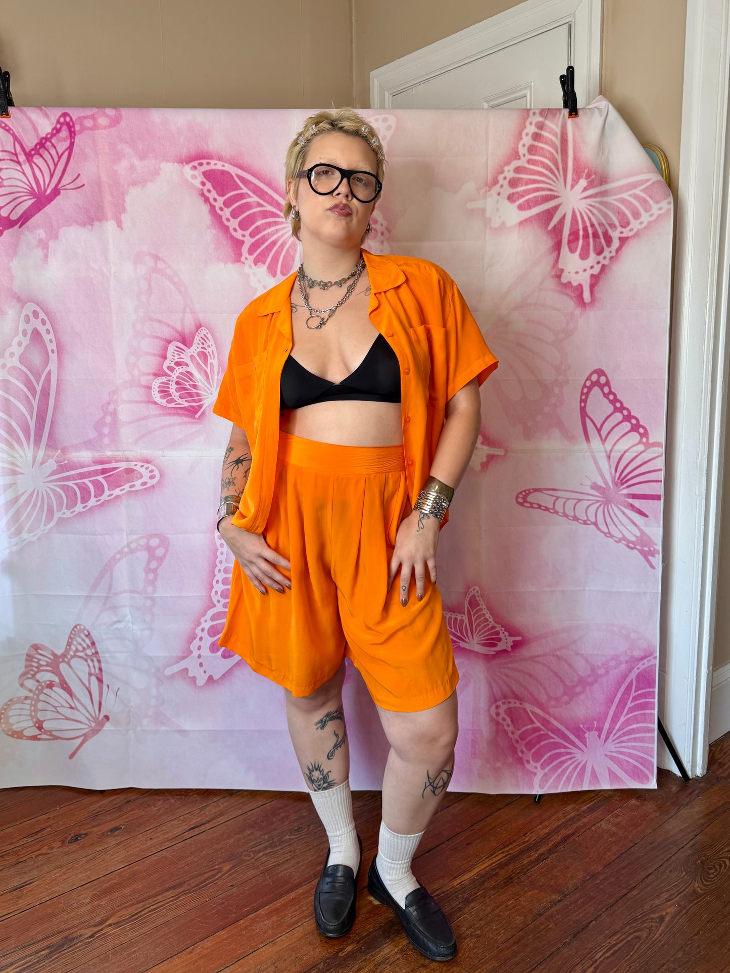 90s Silk 2 Piece Leisure Set