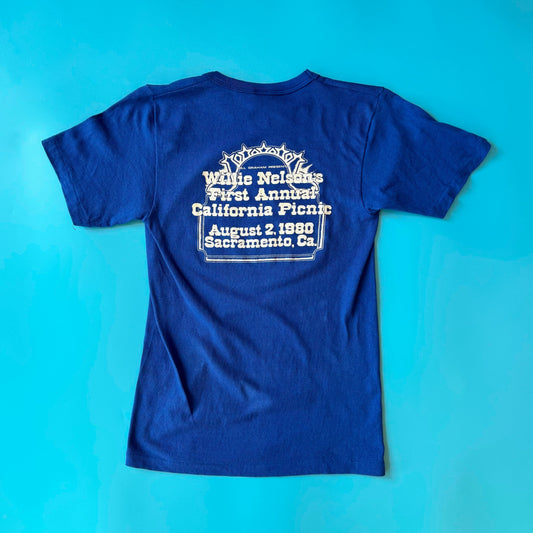 1980 Bill Graham Presents Willie, Emmylou, Merle & Lacy J. First Annual California Picnic T-Shirt
