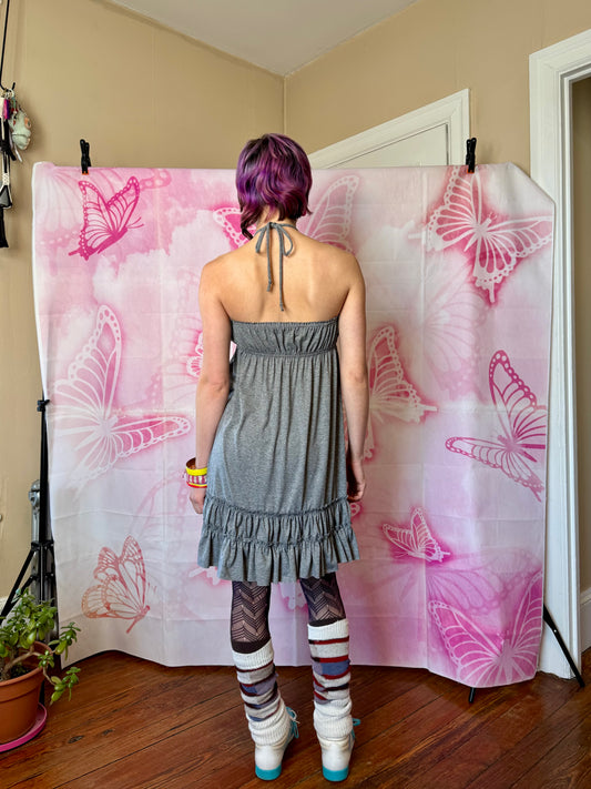 Y2K Juicy Couture Heathered Halter Dress