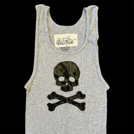 Cleo Violet PVC Skull Tank