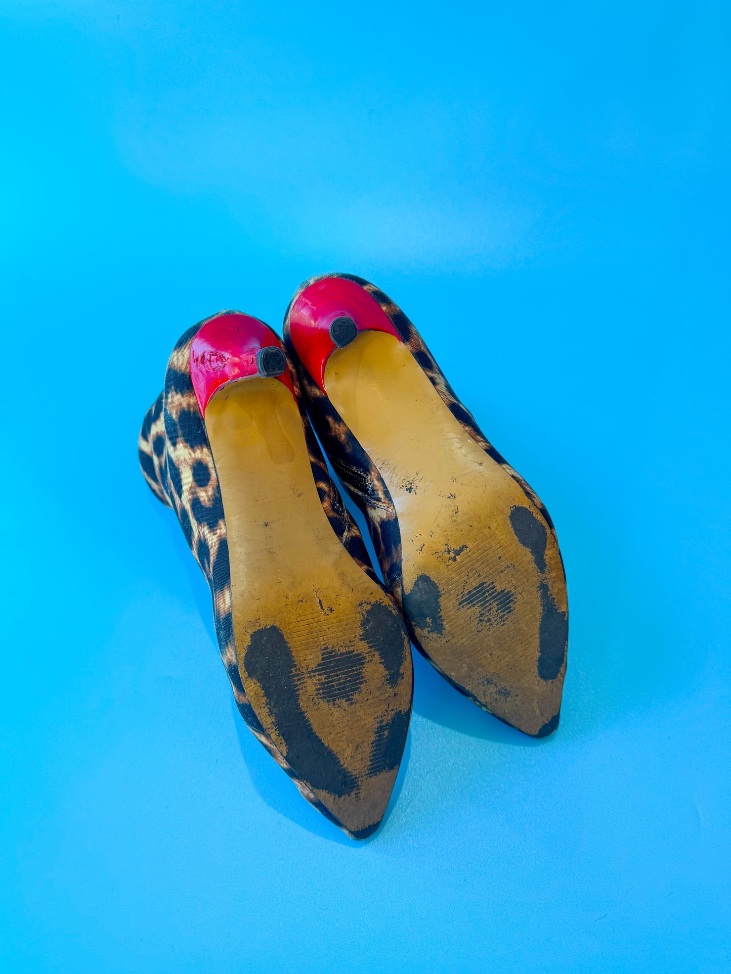 Y2K Betsey Johnson Leopard Sock Boots