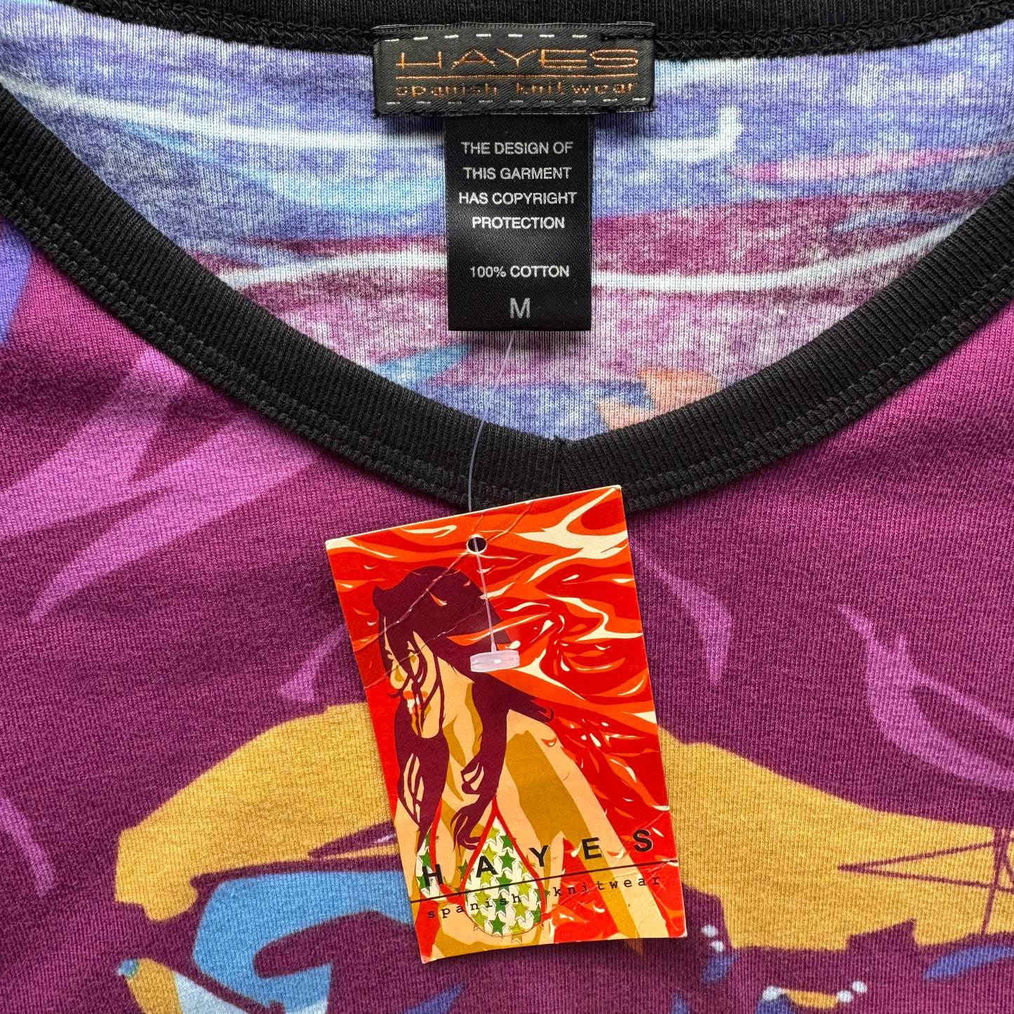 Y2K Deadstock Hayes Graphic Long Sleeve Tee