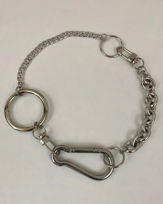 Shop Journal Mixed Chain Carabiner Necklace