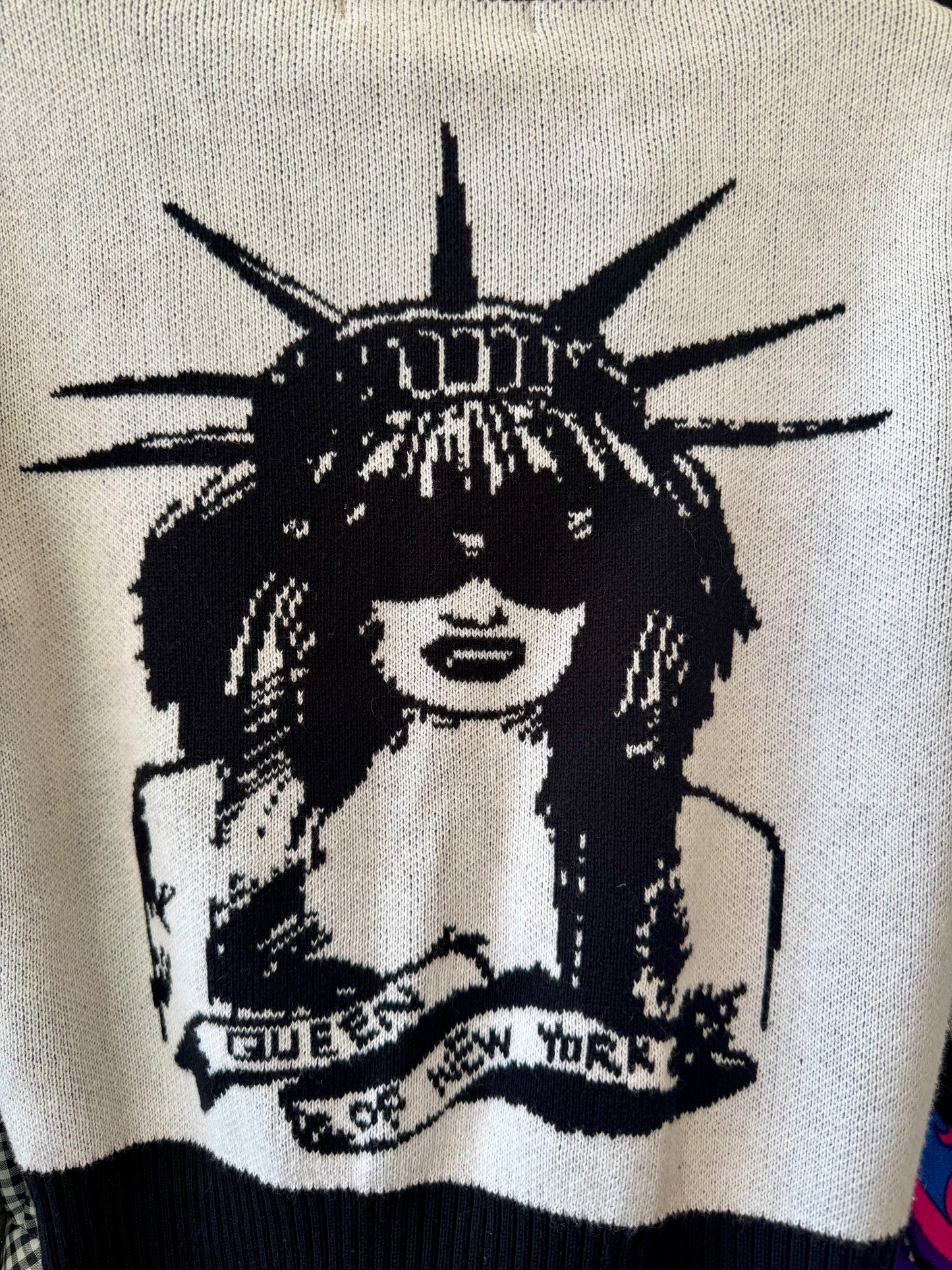2010s Betsey Johnson Queen of NY Cropped Cardi