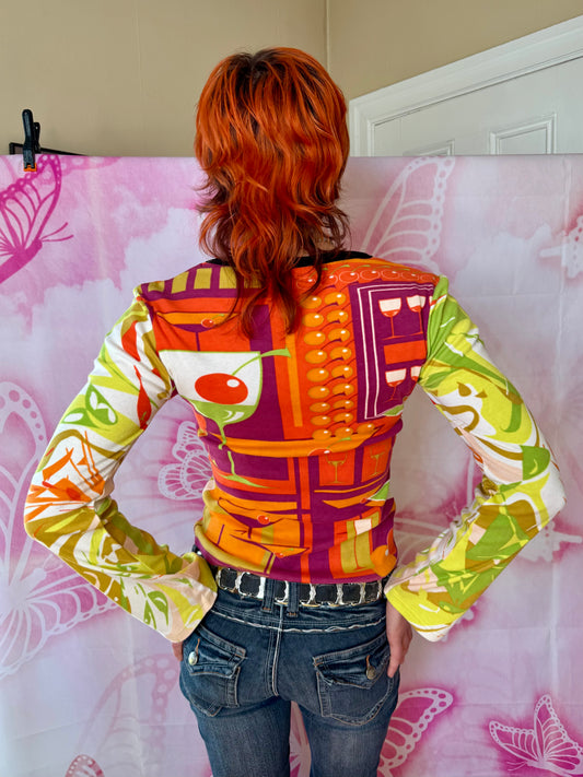 Y2K Deadstock Hayes Graphic Long Sleeve Tee