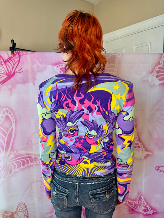 Y2K Deadstock Hayes Graphic Long Sleeve Tee