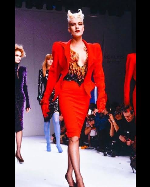 90s Sculptural Two Piece Suit Set