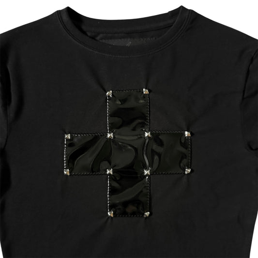 εϊз COMING SOON εϊз Cleo Violet PVC Malpractice Baby Tee