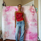Y2K Deadstock Beadazzled Rose Cami in Red