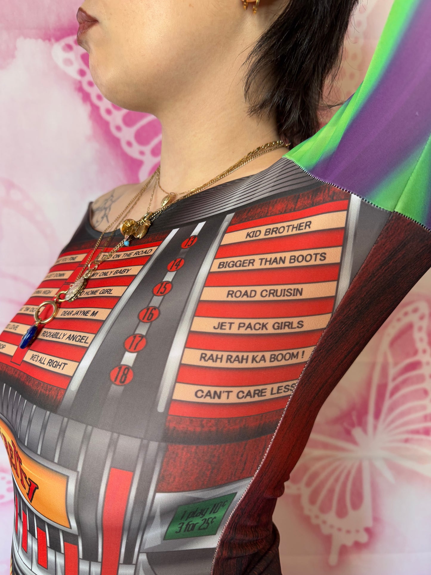 2010s Jeremy Scott for Adidas Jukebox Body-con Dress