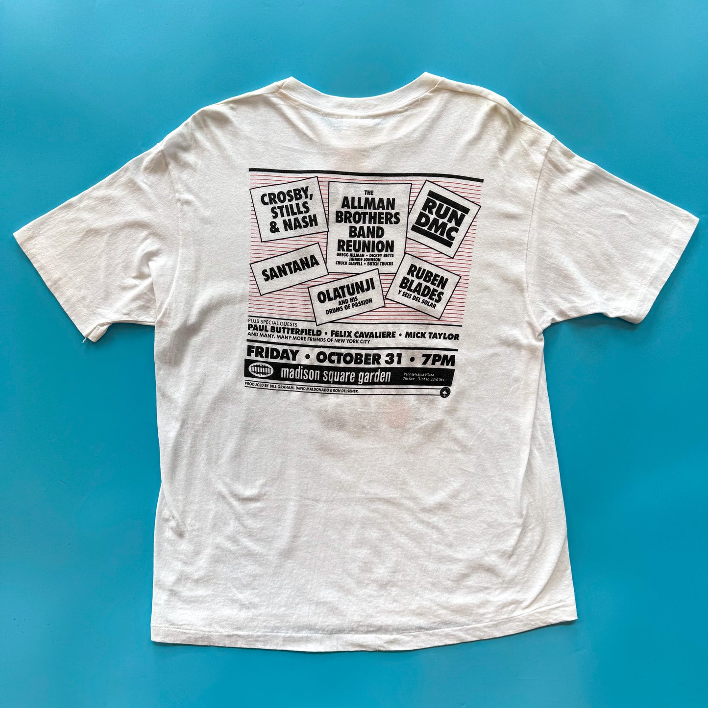 1986 “Crack Down” Benefit Concert T-Shirt