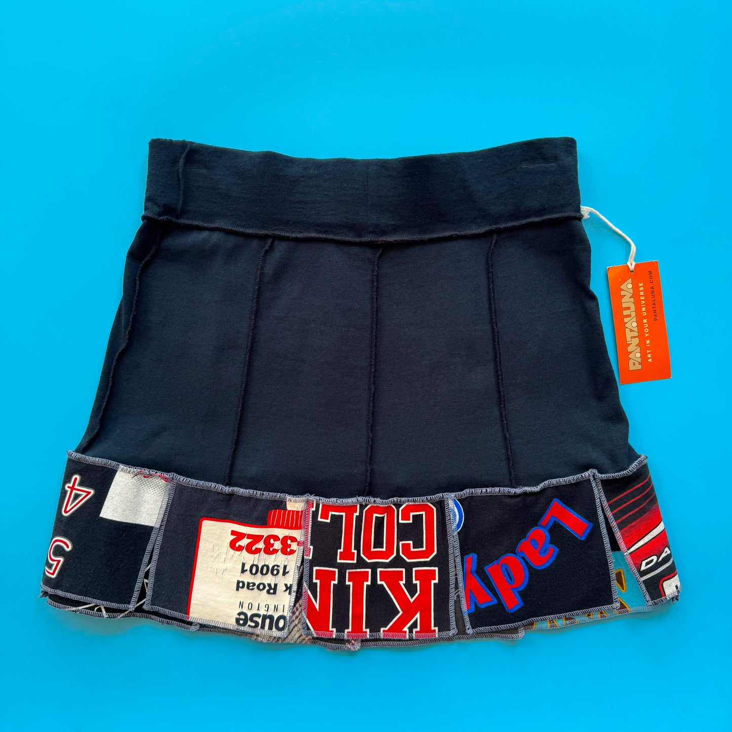 Deadstock Pantaluna Upcycled T-Shirt Skirt in XS
