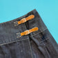 90s Todd Oldham Pleated Denim Mini Skirt