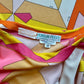 εϊз COMING SOON εϊз 1960s Emilio Pucci Pink-Orange-Yellow Zig Zag Silk Jersey Shift Dress