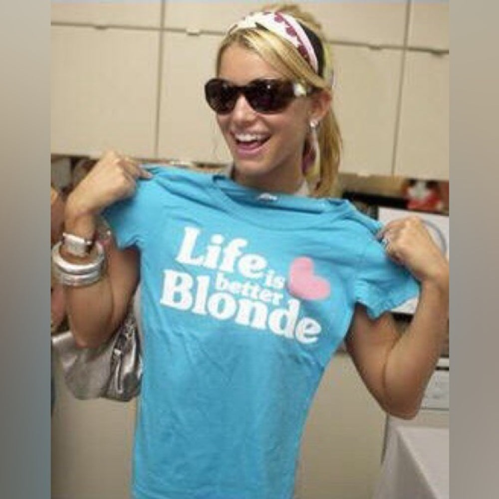Life is Better Blonde Baby Tee by Hollister ASO Jessica Simpson