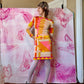 εϊз COMING SOON εϊз 1960s Emilio Pucci Pink-Orange-Yellow Zig Zag Silk Jersey Shift Dress