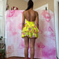 80s Betsey Johnson Punk Label Tulip Print Dress