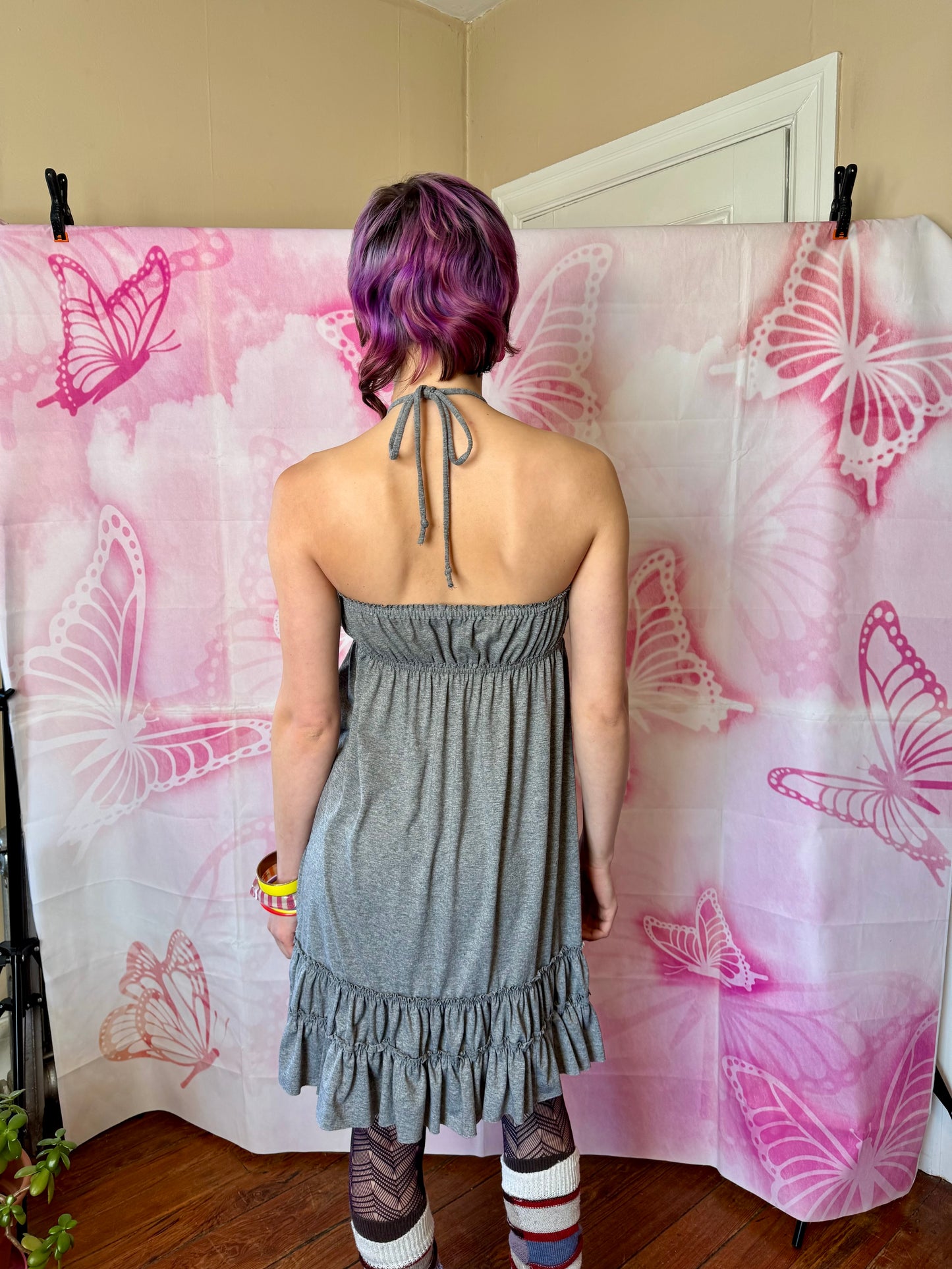 Y2K Juicy Couture Heathered Halter Dress