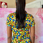 90s Shortsleeve Floral Button Up