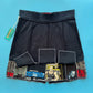 Deadstock Pantaluna Upcycled T-Shirt Skirt in L