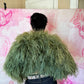Y2K Ostrich Feather Bolero Jacket