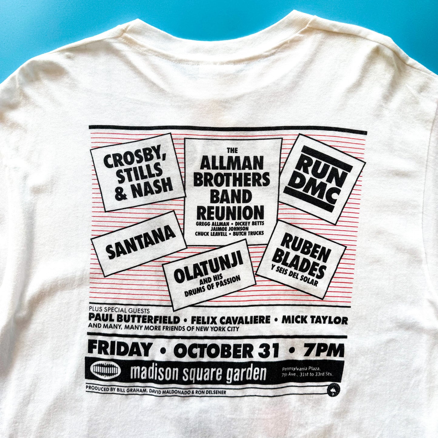 1986 “Crack Down” Benefit Concert T-Shirt