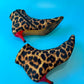 Y2K Betsey Johnson Leopard Sock Boots