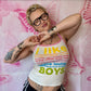 2004 RARE Victoria’s Secret Pink Rainbow Text “i like…” Graphic Tank