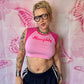 Y2K Naughty Graphic Crop Top