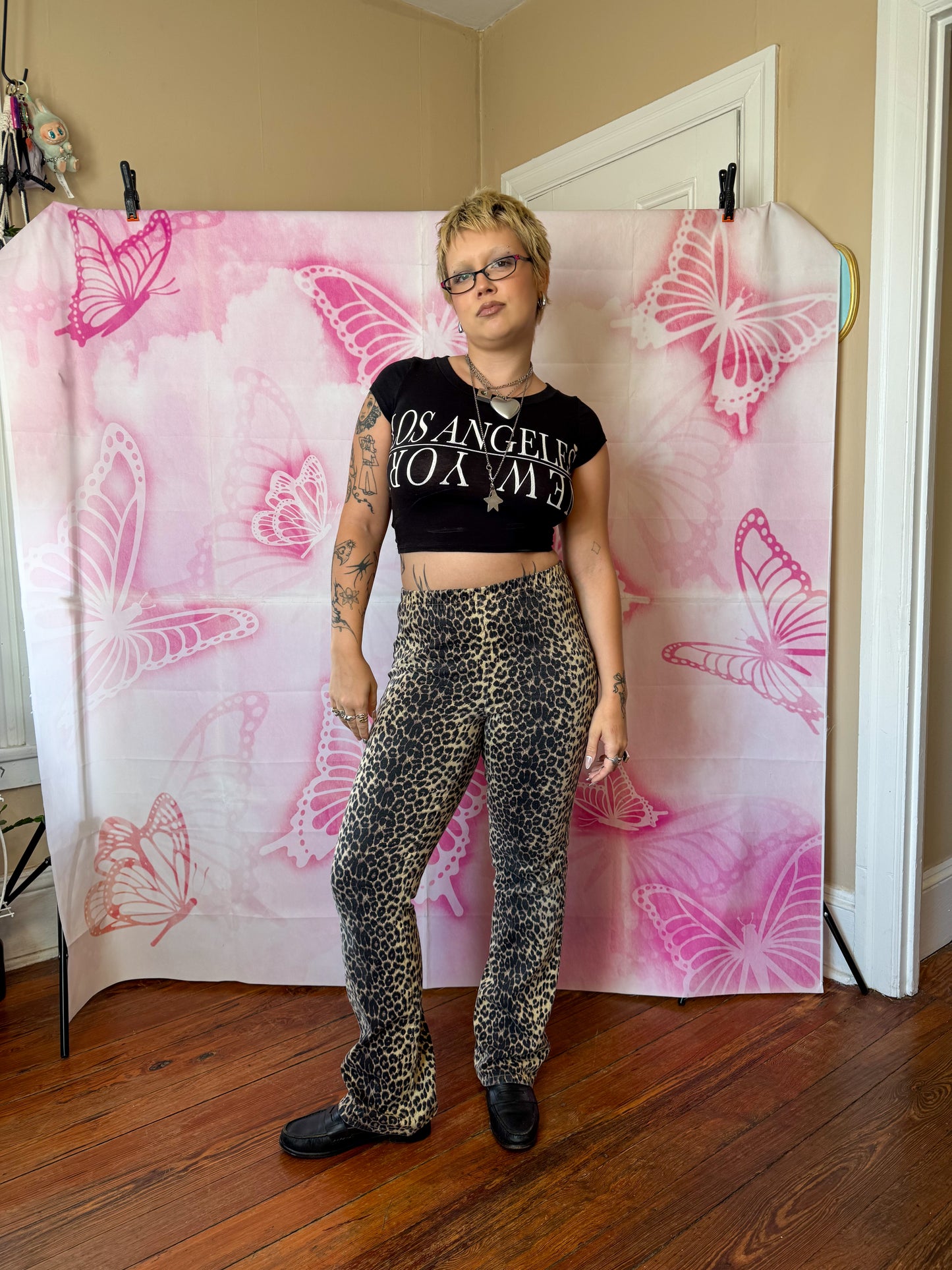 Y2K Los Angeles / New York Cropped Baby Tee