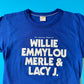 1980 Bill Graham Presents Willie, Emmylou, Merle & Lacy J. First Annual California Picnic T-Shirt