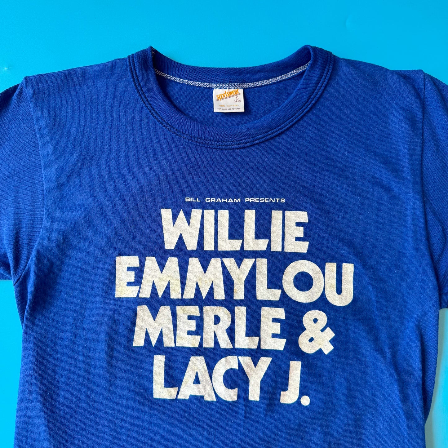 1980 Bill Graham Presents Willie, Emmylou, Merle & Lacy J. First Annual California Picnic T-Shirt